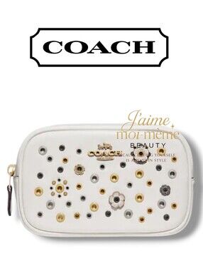 Coach RETAIL Tea Rose & Rivets Convertible Clutch/ Bum Bag